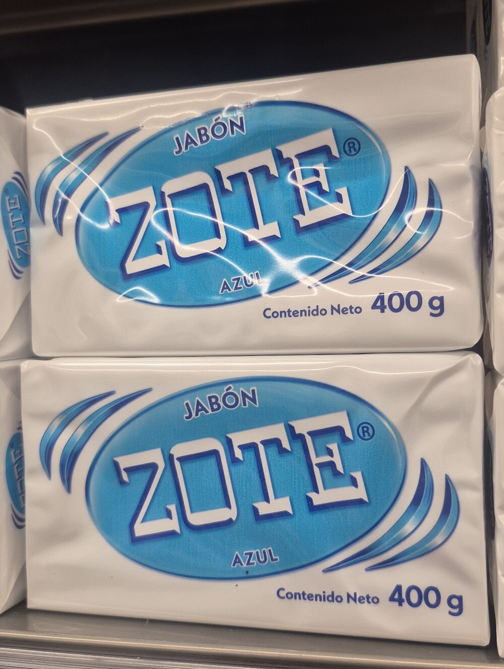 Zote Azul Laundry Soap Bar - Blue & White. Set of 2
